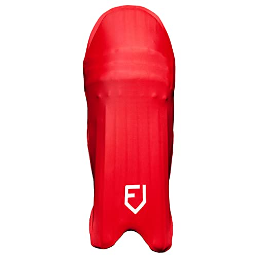 FORZA Cricket Pad Covers for Batting & Wicket Keeping Pads – Universal Fit Lycra Leg Guard Covers, Junior & Adult Sizes, Lightweight & Durable - color: Red, size: Wicket Keeper Pad Cover