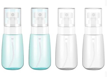 Small Spray Bottle Travel Size Hair Mister Fine Mist Sprayer for Home Cleaning Hair Styling Pet Grooming Plant Care - color: 2oz - Pack 4