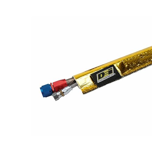 DEI Heat Sheath Gold High Temp Line Sleeve Reflects Heat 1-1/4" x 36" - size: 1-1/4" I.D. x 36"