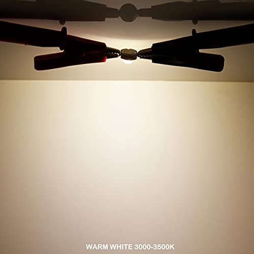 CHANZON 10 pcs High Power Led Chip 5W Warm White 3000K - 3500K | (600mA - 700mA / DC 6V - 7V / 5 Watt) Super Bright Intensity SMD COB Light Emitter Components Diode Bulb Lamp DIY Lighting - color: A) Warm-white (3000k)