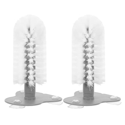 VALICLUD Turtle Shell Cleaning Brushes Small Abs Plastic Turtle Back Scratchers 2pcs with Suction Cups for Aquarium Tank for Reptile Health