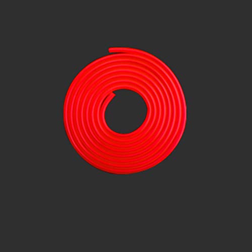 Airline Tubing for Aquarium 16.4 Feet Rubber Fish Tank Air Tubing Standard Colorful Aquarium Hose for Air Pump Black Yellow Green Red Blue (Red) - color: Red