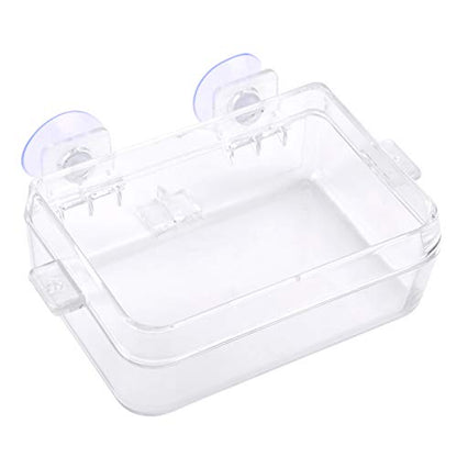 Reptile Food Feeder, Anti Escape Design, Multi Functional Hydration and Feeding Dish, Non ABS, for Reptiles and Amphibians