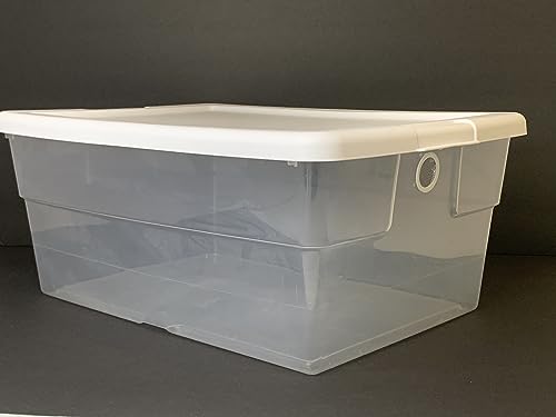 Vented Vivarium Enclosure 16 Quart Terrarium Container with 1 Vent for Reptiles, Isopods, Small Lizard, and Other Invertebrates