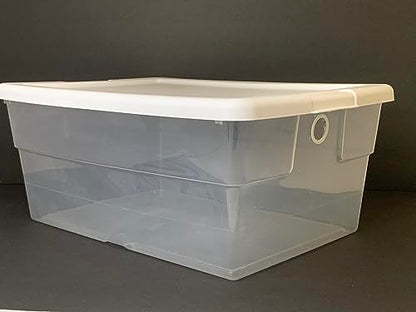 Vented Vivarium Enclosure 16 Quart Terrarium Container with 1 Vent for Reptiles, Isopods, Small Lizard, and Other Invertebrates