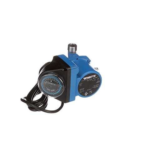 Watts Hot Water Recirculation System with Programmable Timer for Tank Water Heaters, Instant Hot Water, 120V Pump, 10 ft Cord, 2 Adapters, Sensor Valve, Mounting Screws, 2 Supply Lines (0955800) - style: Pump