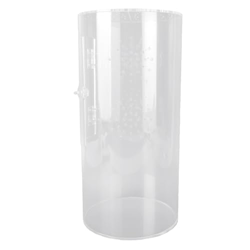 Tall Arboreal Tarantula Enclosure, Acrylic Reptile Terrarium with Front Opening Door for Jumping Spiders Lizards Snails, 6 x 6 x 12in 360 Visibility Secure Latch