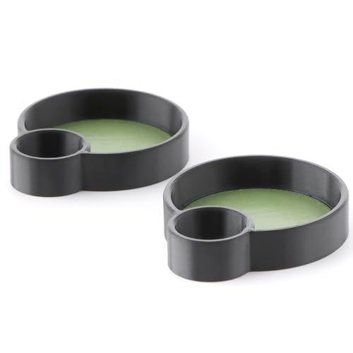 2 Pcs Hermit Crab Food Bowl Round Water Bowl Feeding Dish for Hermit Crab Snail Millipede Small Reptiles