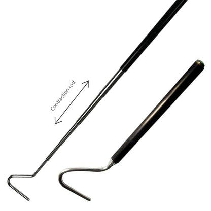Stainless Steel Extensible Grappling Hook, Pick-Up Handling Tool, Pet Snake Accessories, Pool Skimmer Basket Hook