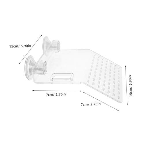 BESPORTBLE Transparent Acrylic Turtle Basking Platform Small Aquatic Reptile Resting Terrace Durable and Decorative Climbing Habitat for Turtle Tanks and Aquariums