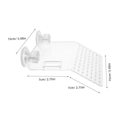 BESPORTBLE Transparent Acrylic Turtle Basking Platform Small Aquatic Reptile Resting Terrace Durable and Decorative Climbing Habitat for Turtle Tanks and Aquariums