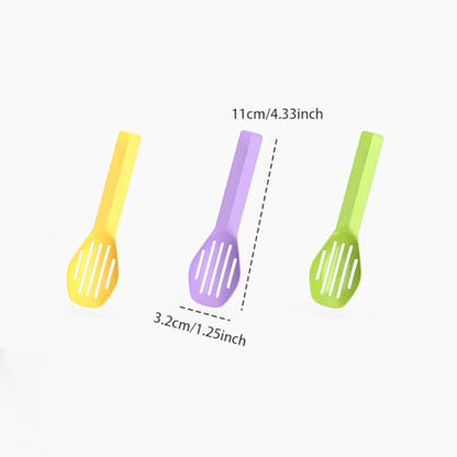 3PCS Sifter Hamster Poop Scooper Sand Bath Scoop Plastic Litter Scoop Sandbox Scooper Hamster Bedding Scooper Pet Cleaning Tools