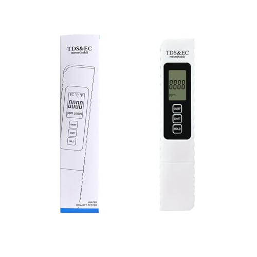2025 New Digital Water Quality Tester, 4-in-1 TDS EC Temperature (°C/°F) Meter, 0-9990ppm Range, for Drinking Water, Aquariums, RO/DI Systems Battery Included