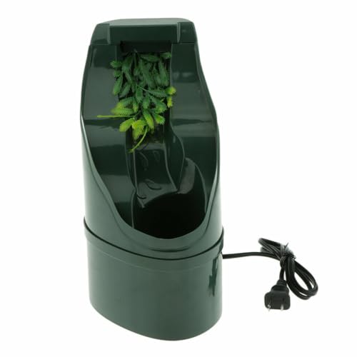 Reptile Chameleon Cantina Drinking Fountain Water Dripper Comes with Feeding Tongs Frosted Tweezer with Extra Pump for Lizard Turtle Snake Spider Frog Gecko Simulated Waterfall
