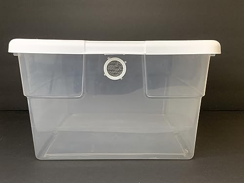 Vented Vivarium Enclosure 16 Quart Terrarium Container with 1 Vent for Reptiles, Isopods, Small Lizard, and Other Invertebrates