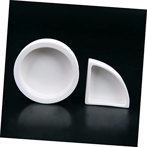 UKCOCO 2pcs Reptile Feeding Bowl Set Geckos Lizard Food Water Storage Basin Bowl for Reptiles Safe
