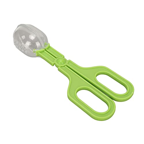 JTLB Reptile Feeding Clamp with Ventilated Poop Scoop Tool for Feeding and Cleaning, Suited for Tortoise, Lizard, Frog, Spider (Green) - color: Green