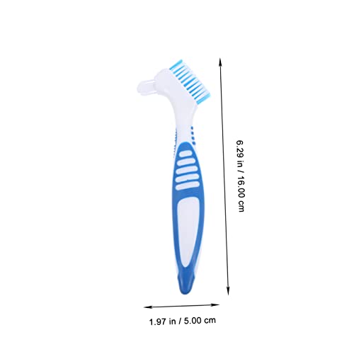 Turtle Cleaning Brush Multi-Functional Creative Personal Denture Household Double-Head Brace Cleaning Brush for Turtle Shell Aquarium Reptile Tank