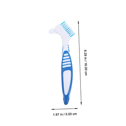 Turtle Cleaning Brush Multi-Functional Creative Personal Denture Household Double-Head Brace Cleaning Brush for Turtle Shell Aquarium Reptile Tank