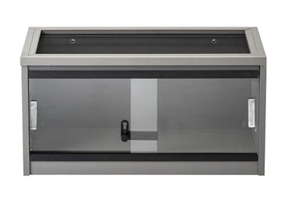 New Age Pet ECOFLEX Small Reptile Enclosure with Matching Cabinet Stand Set in Grey - color: Grey, size: Small