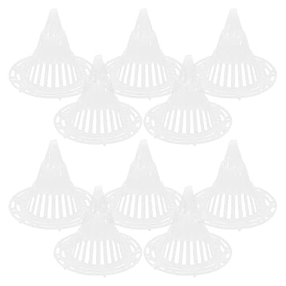 POPETPOP Flower Pot Hole Mesh Pad | Keeping Soil from Flowing, 50 Pack Drainage Pads and Pot Fillers - size: 5.50X4.70X3.40CM