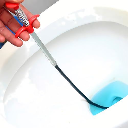 Drain Snake, Drain Clog Remover - Gutter Cleaning Tools Drain Cleaner for Toilet Sewer Shower Kitchen Bathroom Tub Clogged Drains Opener Cleaning Tool, Flexible Grabber Claw Pick Up Reacher (63 inch) - size: 63 inch