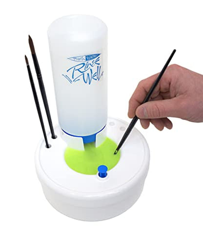 Masterson Fresh Water Rinse Well, Made in USA | Brush Cleaner for Cleaning Paintbrushes for Acrylic, Watercolor Great for Studio, Classroom, and Face Painting