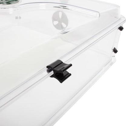 95457 24" x 15" x 16.75" Domed Propagator, Green, 3 Side Extenders and Locking Clip Set - size: 3 Side Extenders and Locking Clip Set