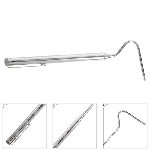 Stainless Steel Retractable Snake Hook and Snake Catcher Pliers Portable Reptile Handling Grabber Tool and Outdoor Use