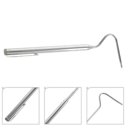 Stainless Steel Retractable Snake Hook and Snake Catcher Pliers Portable Reptile Handling Grabber Tool and Outdoor Use