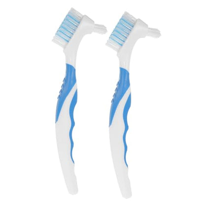 2pcs Bristles Double-Sided Brush Turtle Shell Clean Brush for Reptile Multi-Functional Home Cleaning Tool