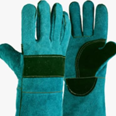 ISMARTEN Bird Animals Anti-Scratch Protective Gloves, Dogs Cats Parrot Training Working Glove - color: Blue