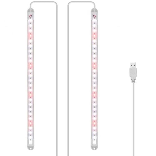 LED Grow Light Strip for Indoor Plants, Full Spectrum Sunlike Plant Lights Growing Lamps for Hydroponics Succulent Veg and Flowers (Not Includes Adapter) - 2 Packs - size: 2-pack