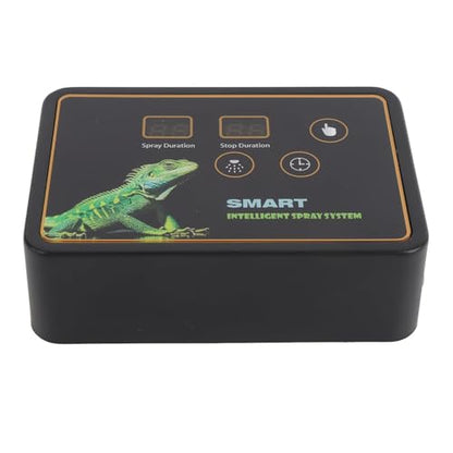 Rengue Reptile Misting System Smart Humidifier with Timer 360 Adjustable Nozzles for Reptile Terrariums Rainforest Plants Amphibians (US Plug)