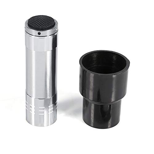 Egg Candler Tester, Portable and Practical Egg Candling Light LED Bright Cool Light for Monitoring Poultry and Reptiles Hatching (Silver)