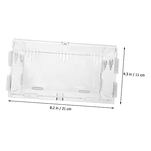 Acrylic Reptile Box for Bearded Dragon Turtle Spider Safe Eco-Friendly Removable Easy Assembly