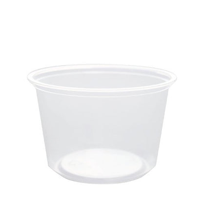 Karat [16oz - 500 ct] Clear PP Plastic Round Deli Food Container for Hot and Cold Food, BPA-Free (FP-DC16-PP) - size: 16 oz Container