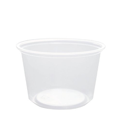 Karat [16oz - 500 ct] Clear PP Plastic Round Deli Food Container for Hot and Cold Food, BPA-Free (FP-DC16-PP) - size: 16 oz Container