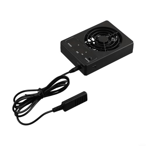 Minhe Reptile Enclosure Ventilation Fan with Automatic Humidity Control Quiet Operation for Rainforest and Desert Terrarium Indoor Air Circulation(Celsius) - color: Celsius