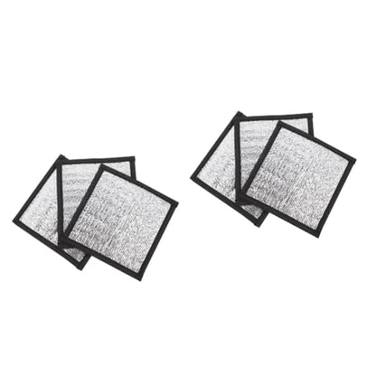 6pcs Winter Pet Warmer Heating Pad for Reptiles Terrarium Insulation Mat Reflective Heat Pad for Turtles Lizards Snakes Comfortable Warmth for Cold Days