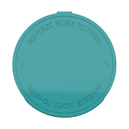 90 Dram CR Plastic Packaging Pop Top Containers - Child Resistant Travel Holder Vial Bottles - 60 qty (Aqua) - color: Aqua