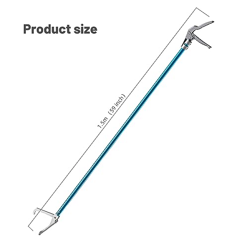 G2 60-inch Professional All-Aluminum Alloy Snake Tong Reptile Grabber Rattle Snake Catcher Wide Jaw Handling Tool with Lock(60inch) - size: 60in