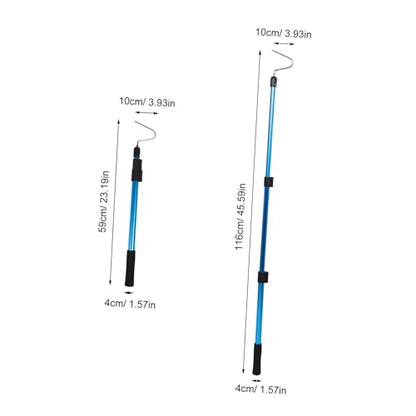PRETYZOOM Telescopic Snake Hook Tool 19.7-45.7in Adjustable Length Aluminium Alloy Reptile Grabber for Catching Snakes and Rattlesnakes Outdoors with Simple to Use Unique Design