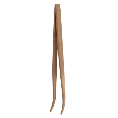 11in Feeding Tweezers Bamboo Long Curved Tweezers Curved Forceps for Reptiles