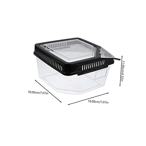 MERRYHAPY Reptile Breeding Box with Ventilation Practical Feeding Container for Snakes Lizards Spiders Pets for Transporting Animals Living Foods