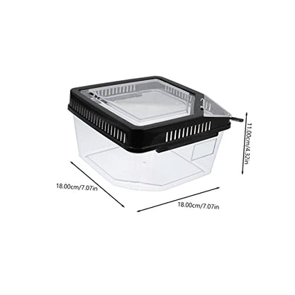 MERRYHAPY Reptile Breeding Box with Ventilation Practical Feeding Container for Snakes Lizards Spiders Pets for Transporting Animals Living Foods