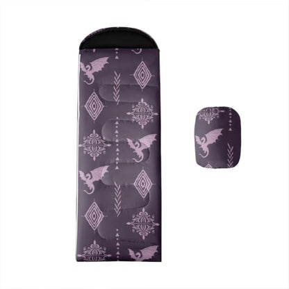 Erosebridal Sugar Skull Southwestern Aztec Western Sleeping Bag for Kids Camping Blanket for Hiking Travel Hunting Sleep Bag - color: Black Purple 3