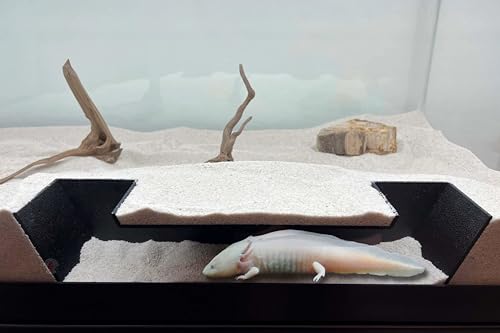 Extra Large Aquarium Fish Tunnel Decoration | Cave Hide Ideal for Fish Axolotls and Small Reptiles | Under Gravel Hideout