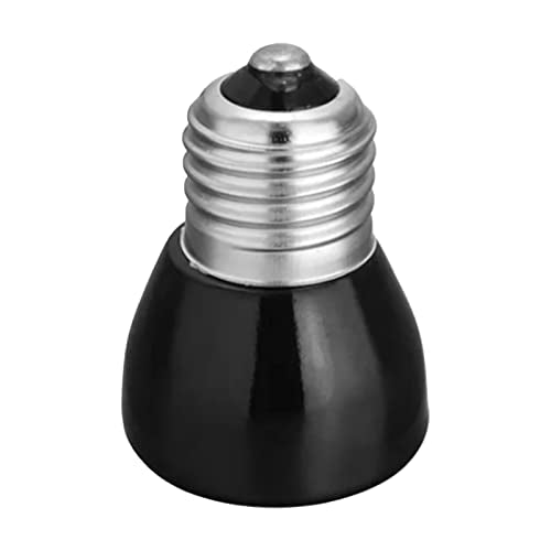 Mini Ceramic Infrared Heat Emitter Bulb, 100W Reptile Heat Lamp Bulb for Pet Amphibian Snake, Turtle, Lizard, Chicken, Brooder Coop