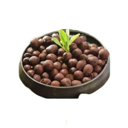 Hydroponics Clay Pebbles Lightweight Ceramsite Water Retention Porous Balls - color: 1 lb, size: Medium (10-15mm)